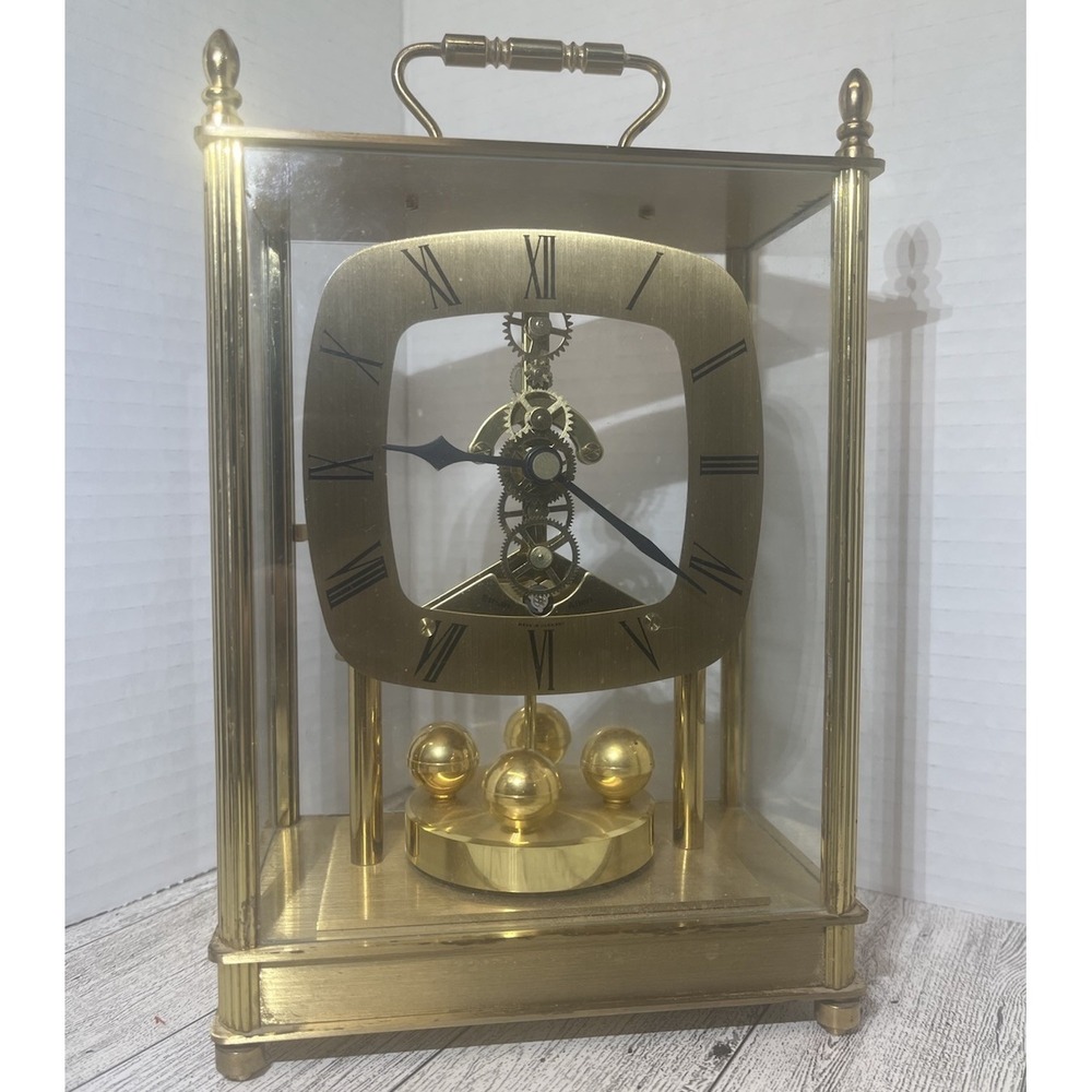 Vintage Ethan Allen Skeleton Anniversary Clock - Made in Germany - FOR REPAIR
